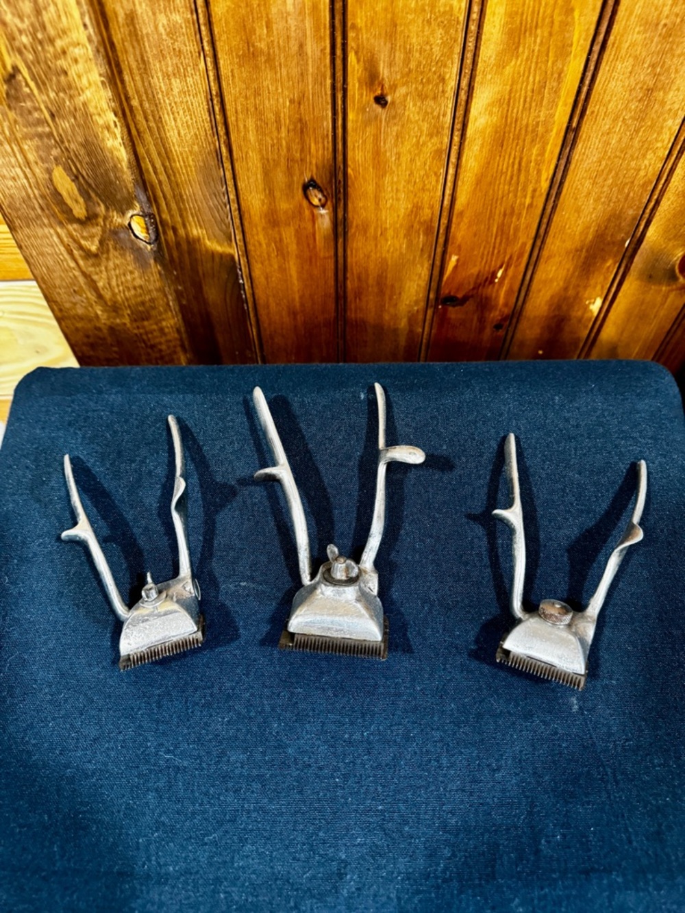 Antique Metal Manual Hair Clippers -Set of 3